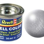 Paint enamel metallic steel revell