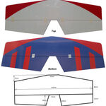Stabilizer covered (red/wh/blue) sls