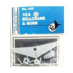 Cg bellcrank & horn 1/2a