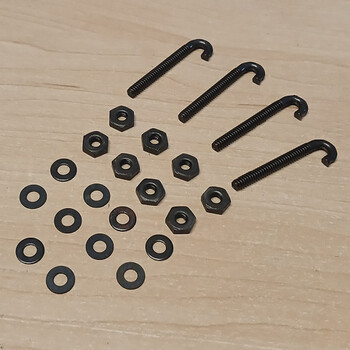 J-bolts long cg w/nuts & washers (8)