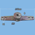 Steering arm hao alum dia3.1x48x8mm