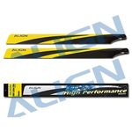 Align 600n carbon main blades - yellow