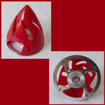 Spinner rs hollowed backplate 3.25 red
