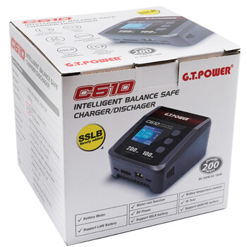 Charger gt c610 12a200w ac/dc 1-6s