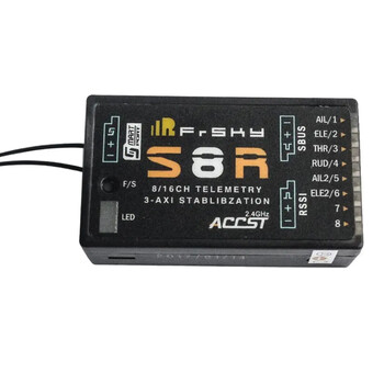 Receiver frs 8/16ch w/3-axis gyro por