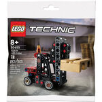 Forklift with pallet polybag lego