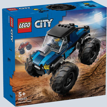 City blue monster truck lego