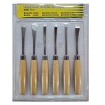 Carving set maxx \(wooden handle\) \(6\) sls