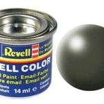 Paint enamel silk olive green revell
