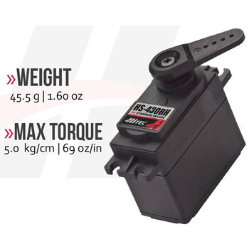 Servo hitec 7.4v5kg std delux shop mount