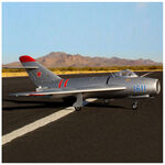 Mig17 af foam 90mm edf pnp silver por