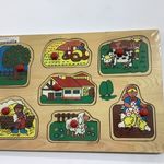 Puzzle nails farm animals slw