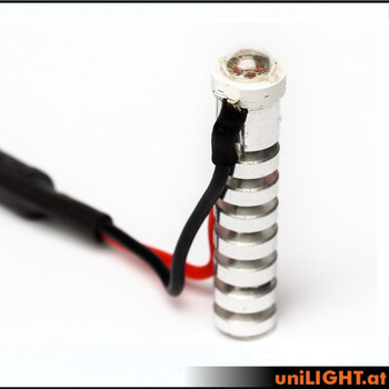 8mm strobe light ul 8w x2 red
