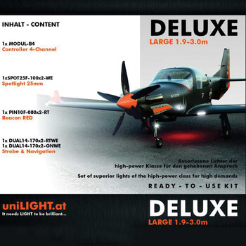 Delux large a/c light set ul (1.9-3m)