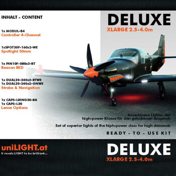 Delux xlarge a/c light set ul (2.5-4m)