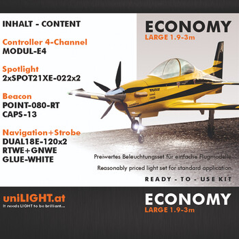 Eco large a/c light set ul (1.9-3m)