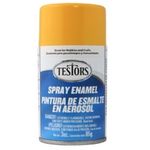 Enamel spray testors yellow 85g can