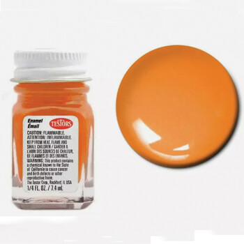 Enamel paint testors gloss orange 1127