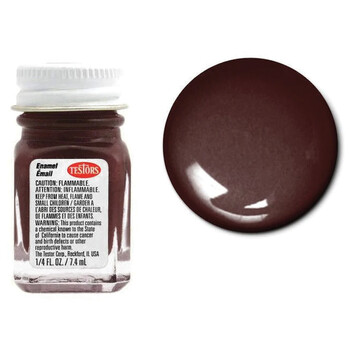 Enamel paint testors gloss brown 1140