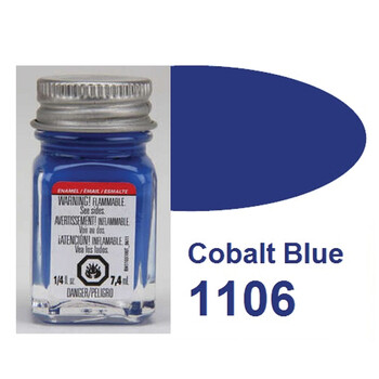 Enamel paint testo flat cobalt blue 1106